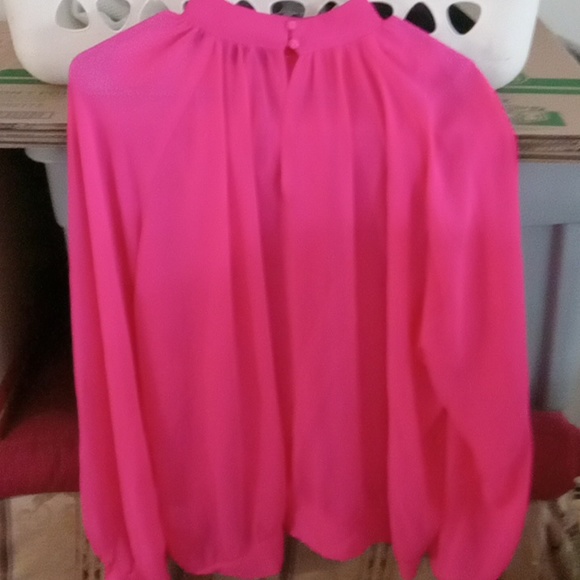 Sheer hot ping blouse - Picture 3 of 4